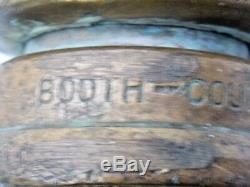 Booth-Coulter Toronto Fire Hose Brass Nozzle Antique Heavy Duty EUC