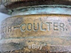 Booth-Coulter Toronto Fire Hose Brass Nozzle Antique Heavy Duty EUC