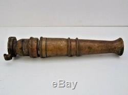 Booth-Coulter Toronto Fire Hose Brass Nozzle Antique Heavy Duty EUC