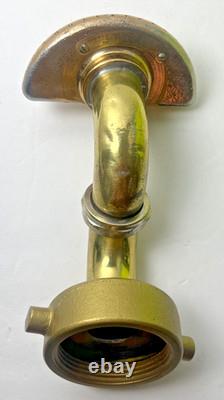Bradley Wash Fountain Brass Fire Hydrant Sprinkler Head Vintage 9.5 All Metal