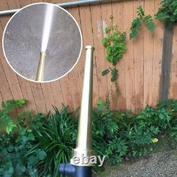 Brass Fire Equipment, Plain Hose Nozzle, 2 NH (NST), 12 Length, 9/16 Orifi