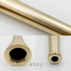 Brass Fire Equipment, Plain Hose Nozzle, 2 NH (NST), 12 Length, 9/16 Orifi