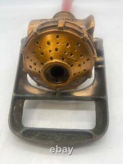 Brass Fire Hose Nozzle, Diffusion, Crowsfoot Connection, 22.5 Long (No Box)