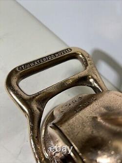 Brass Fire Hose Nozzle Fog Nozzle Company 2 1/2 USN Anchor Military Waterfog VTG