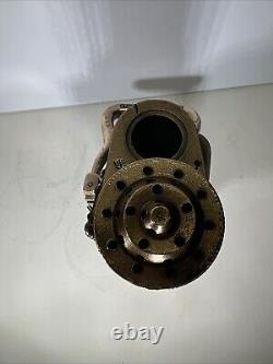 Brass Fire Hose Nozzle Fog Nozzle Company 2 1/2 USN Anchor Military Waterfog VTG