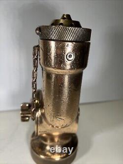 Brass Fire Hose Nozzle Fog Nozzle Company 2 1/2 USN Anchor Military Waterfog VTG