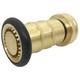 Brass Fire Hose Nozzle With 7 Spray Patterns For Watering, Cleaning, And Firefig