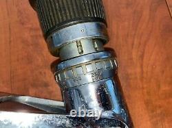Brass Fire Nozzle Akron fighting equipment 9 Turbo Jet 120 3/4 to 250 1 1/8