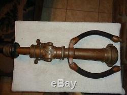 Brass Fire Nozzle Vintage Akron fire fighting equipment AKRO BALL 2283985 748808