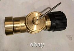 Brass Firehose Spray Nozzle, Shut/fog/jet Female, Fire Protection Equipment