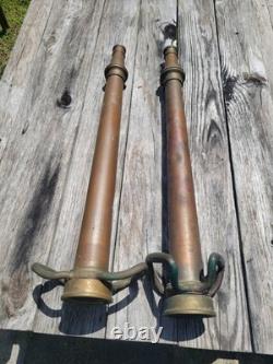 Brass Smoothbore Antique Fire Nozzle 30 inch