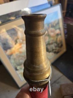 Brass Vintage Antique Hose Nozzle Fire Hose Nozzle 30