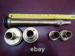 Brass bronze Fire Hose Nozzle with 2 quick connects 5pcs total Ship Marine