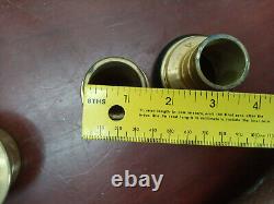 Brass bronze Fire Hose Nozzle with 2 quick connects 5pcs total Ship Marine