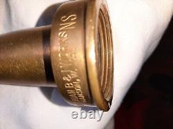 Brass fire hose nozzles lot