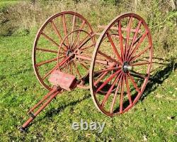 C. 1890 Archibald Hose Cart antique hand drawn fire department apparatus