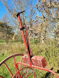 C. 1890 Archibald Hose Cart antique hand drawn fire department apparatus