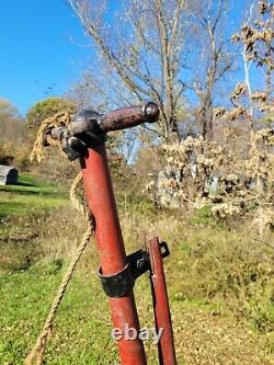 C. 1890 Archibald Hose Cart antique hand drawn fire department apparatus