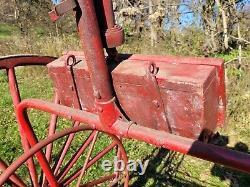 C. 1890 Archibald Hose Cart antique hand drawn fire department apparatus