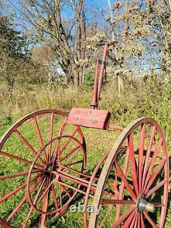 C. 1890 Archibald Hose Cart antique hand drawn fire department apparatus