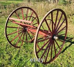 C. 1890 Archibald Hose Cart antique hand drawn fire department apparatus