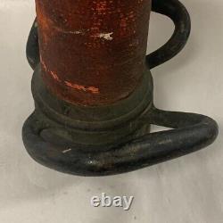 C. 1900 Vintage BOSTON HOSE Co. Wrapped Brass Fire Hose Nozzle Playpipe 30 inches