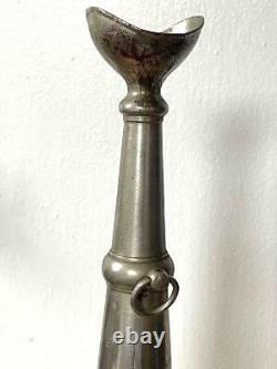 Ca. 1880 FIRE CHIEF SPEAKING HORN COll. Bill Hyland. 17 1/2 INCHES NICKEL PLATED