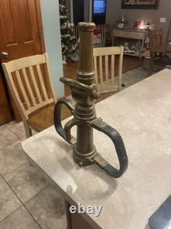 Colt Antique Solid Brass Fire Hose Valve for Nozzle Yoke Open/Close Handle