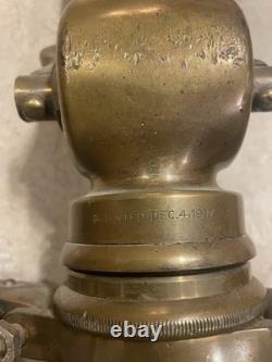 Colt Antique Solid Brass Fire Hose Valve for Nozzle Yoke Open/Close Handle
