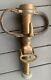 Colt Double Leather Handle 2 1/2 Playpipe Fire Nozzle Brass Pre Owned