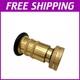Compact Brass Fire Nozzle With Threaded Connection & Dust Suppression Features