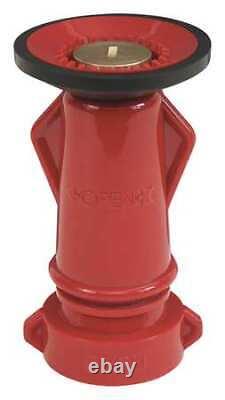DIXON VALVE & COUPLING SL075 Fire Hose Nozzle, 3/4 In, Red Bumper PK 4