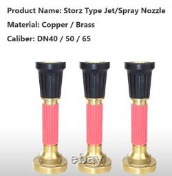 DN40 Brass Storz Type Jet Spray Fire Nozzle