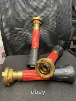 DN40 Brass Storz Type Jet Spray Fire Nozzle