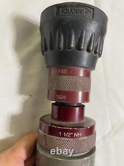 Dual Range 1.5 NH S&H FSS Wildland Firefighting Fire Hose Nozzle and Shutoff