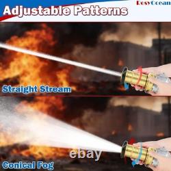 Durable 2 Inch Brass Fire Nozzle for Garden, Greenhouse, and Dust Suppression