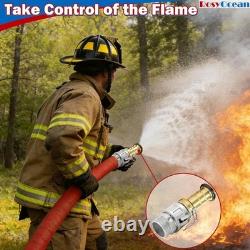 Durable 2 Inch Brass Fire Nozzle for Garden, Greenhouse, and Dust Suppression