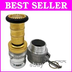 Durable Thermoplastic Fire Hose Nozzle 2 Inch NPSH/NPT with Adjustable Spray