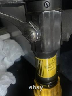 ELKHART BRASS Fire Hose Nozzle, 1-1/2 In, Yellow, SM-20FGLP