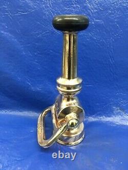 ELKHART BRASS MFG. CO. VNTG (CHIEF) fire nozzle /shut off / Tip. / polished