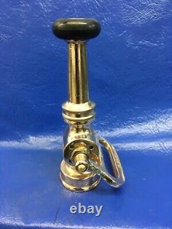 ELKHART BRASS MFG. CO. VNTG (CHIEF) fire nozzle /shut off / Tip. / polished