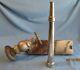 Early 1900's Nickel-plated Fire Hose Nozzle Withhose Rack/standpipe/valve Good Con