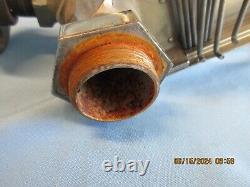 Early 1900's Nickel-Plated Fire Hose Nozzle withhose rack/standpipe/valve good con