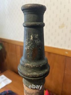 Early 1900s American Brass Fire Nozzle Fire Hose Nozzle