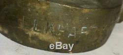 Early Brass Elkhart Fire Fighting Hose Nozzle Tip Firefighter Fireman 205-B