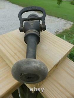 Early Colt Brass Fire Hose Nozzle Wis Darley Co Chicago Circa 1917