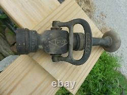 Early Colt Brass Fire Hose Nozzle Wis Darley Co Chicago Circa 1917