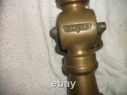 Elkhart 13 Inch Vintage Brass Fire Hose Nozzle. With Handle