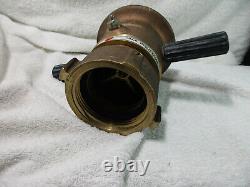 Elkhart AA Brass Industrial Fire Hose Nozzle, 2-1/2 Constant Flow, SS/Fog master