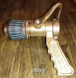 Elkhart Brass 1.5 NH Adjustable Fire Hose Nozzle NSN 4210-00-465-1906 -READ VTG